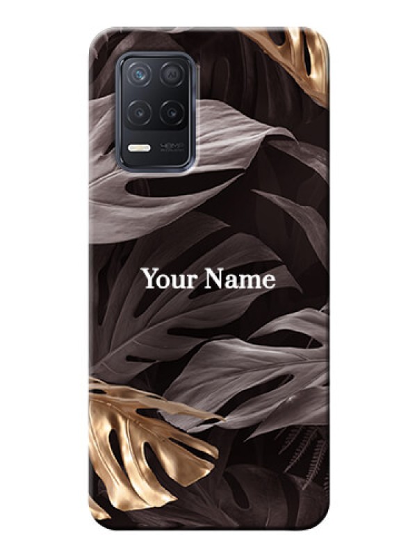 Custom Realme 8 5G Mobile Back Covers: Wild Leaves digital paint Design