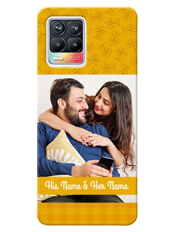 Custom Realme 8 Pro mobile phone covers: Yellow Floral Design