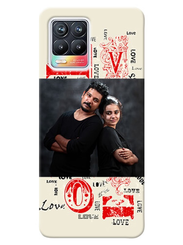 Custom Realme 8 Pro mobile cases online: Trendy Love Design Case