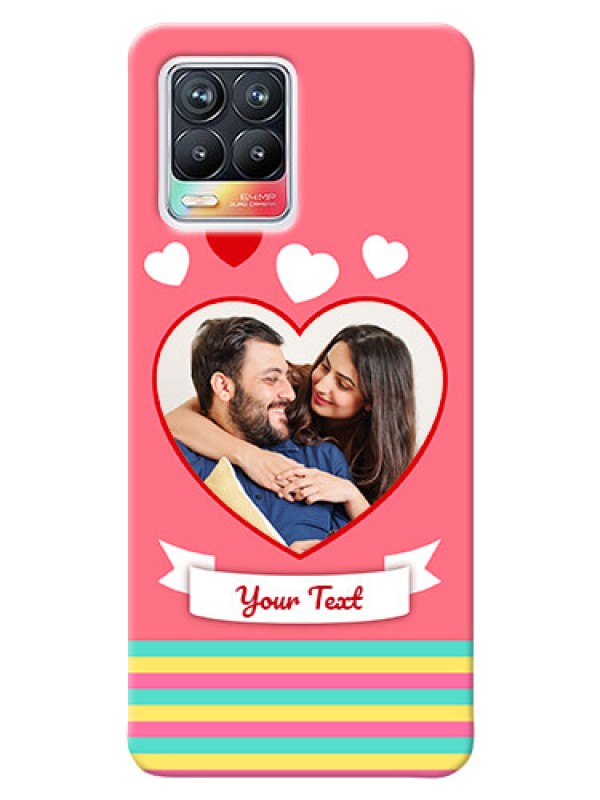 Custom Realme 8 Pro Personalised mobile covers: Love Doodle Design