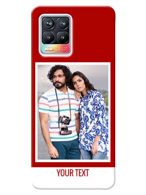 Custom Realme 8 Pro mobile phone covers: Simple Red Color Design