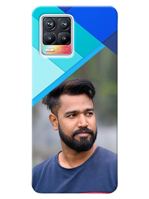 Custom Realme 8 Pro Phone Cases Online: Blue Abstract Cover Design