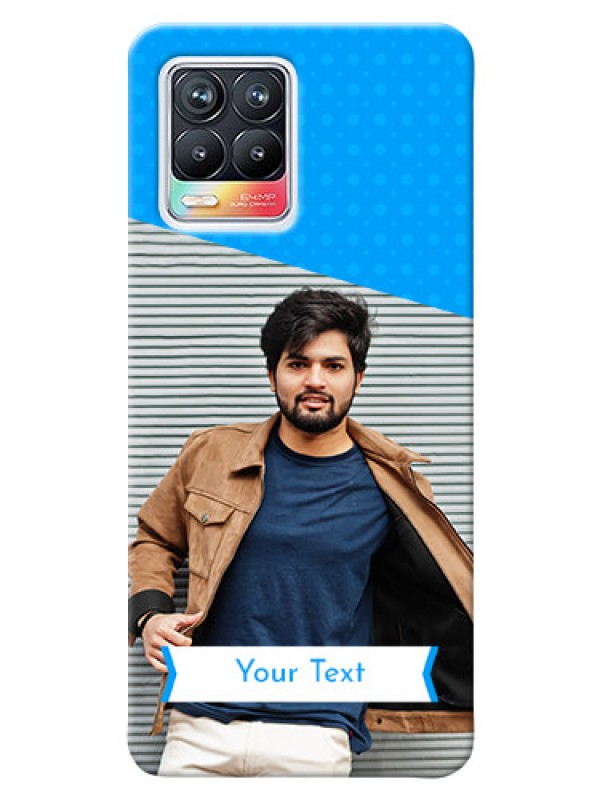 Custom Realme 8 Pro Personalized Mobile Covers: Simple Blue Color Design