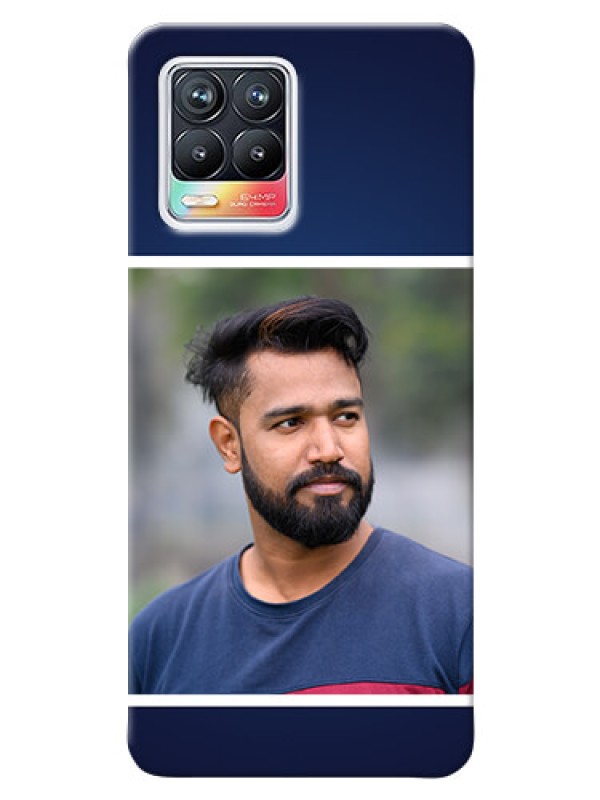 Custom Realme 8 Pro Mobile Cases: Simple Royal Blue Design