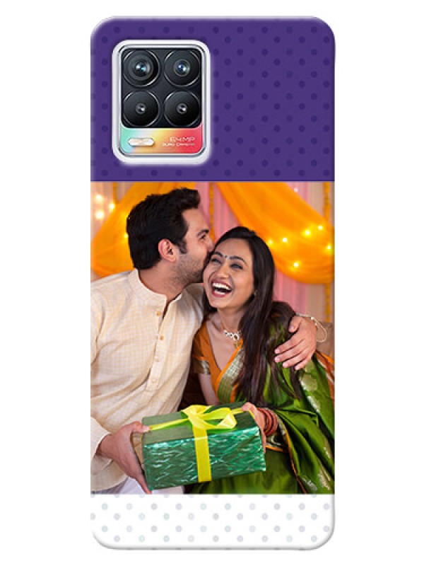 Custom Realme 8 Pro mobile phone cases: Violet Pattern Design