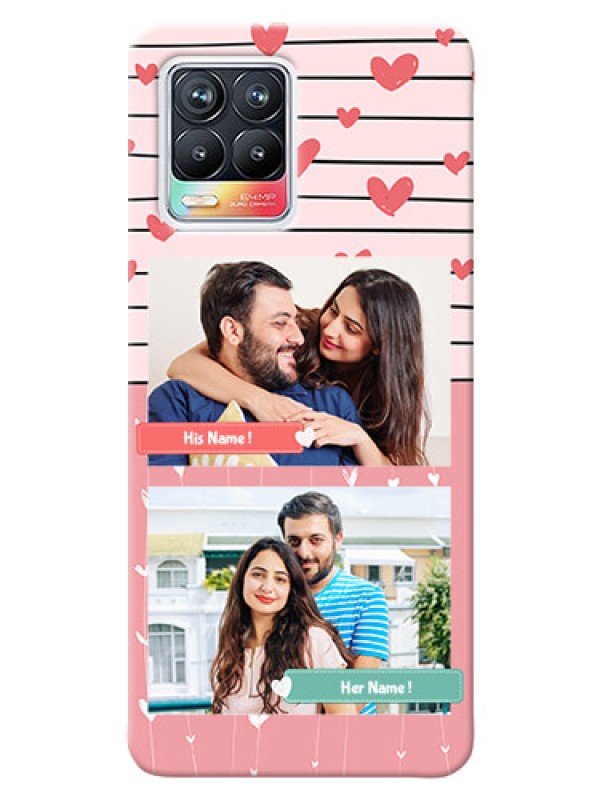 Custom Realme 8 Pro custom mobile covers: Photo with Heart Design