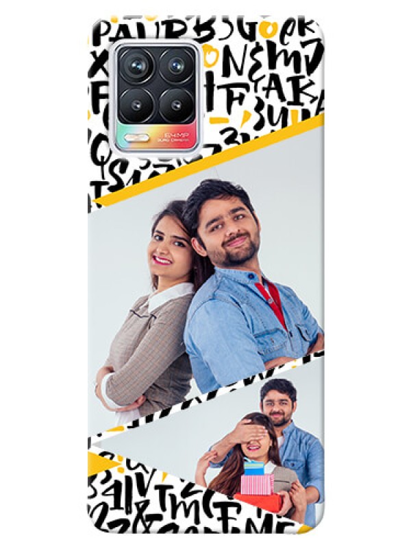 Custom Realme 8 Pro Phone Back Covers: Letters Pattern Design