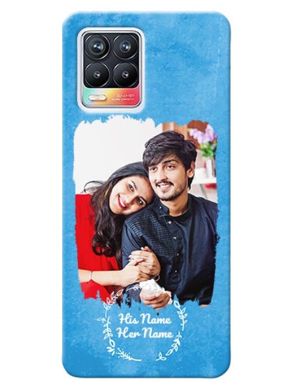 Custom Realme 8 Pro custom mobile cases: Blue Color Vintage Design