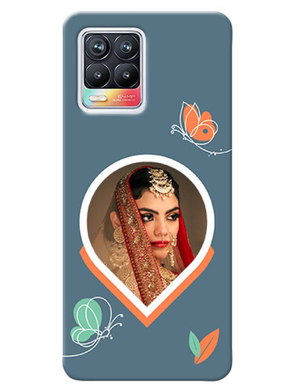 Custom Realme 8 Pro Custom Mobile Case with Droplet Butterflies Design
