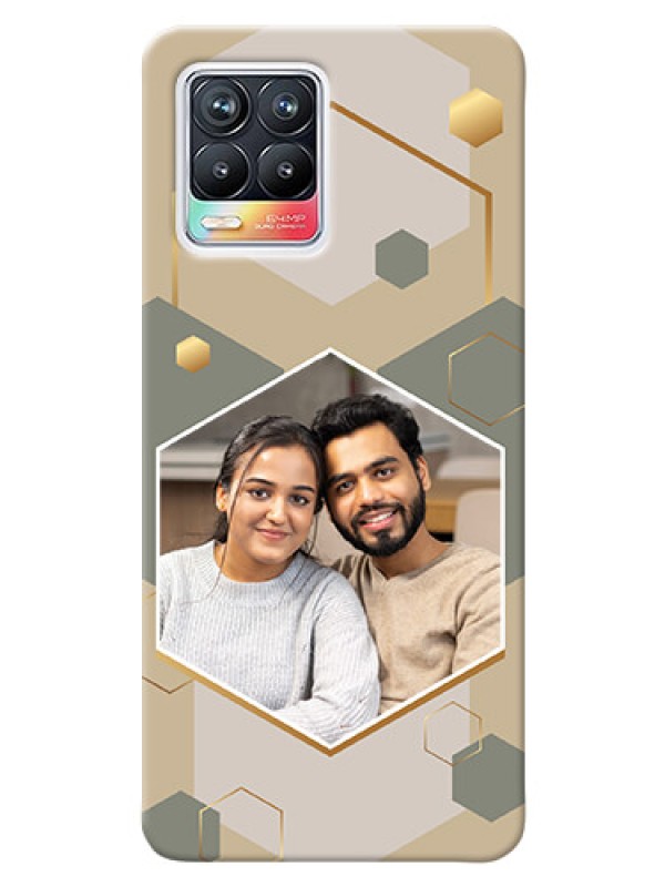 Custom Realme 8 Pro Phone Back Covers: Stylish Hexagon Pattern Design