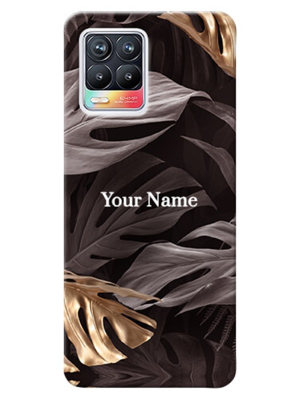 Custom Realme 8 Pro Mobile Back Covers: Wild Leaves digital paint Design