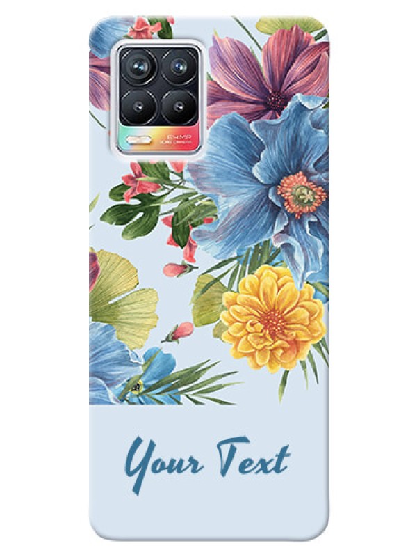 Custom Realme 8 Pro Custom Phone Cases: Stunning Watercolored Flowers Painting Design