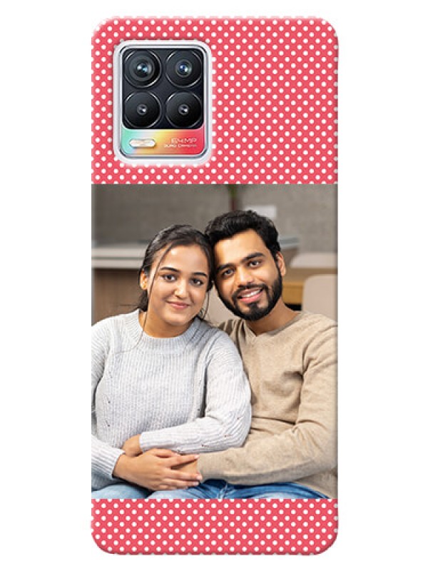 Custom Realme 8 4G Custom Mobile Case with White Dotted Design
