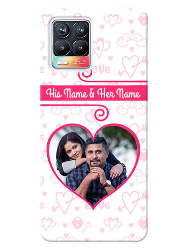 Custom Realme 8 4G Personalized Phone Cases: Heart Shape Love Design