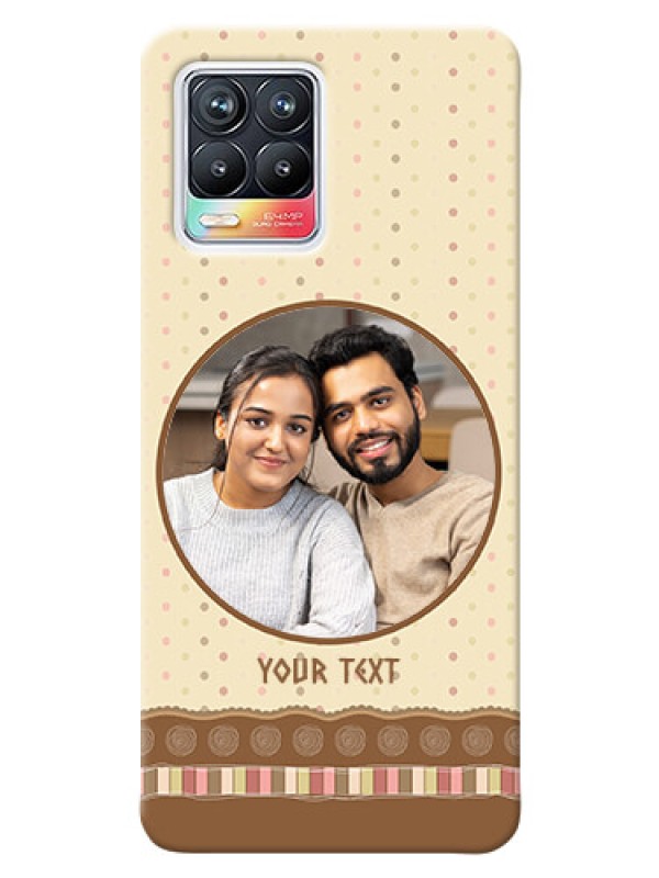 Custom Realme 8 4G Mobile Cases: Brown Dotted Mobile Case Design