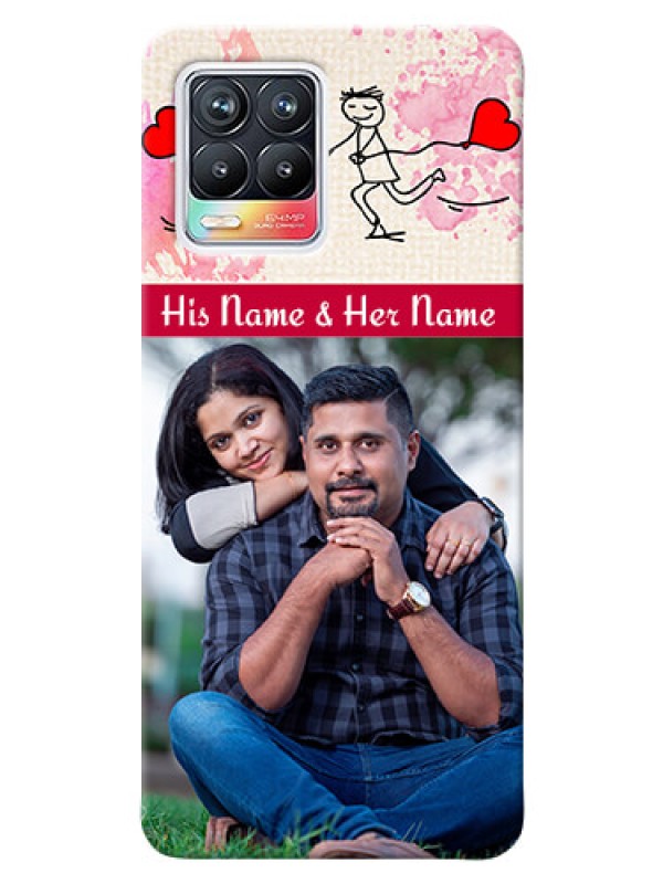 Custom Realme 8 4G phone back covers: You and Me Case Design