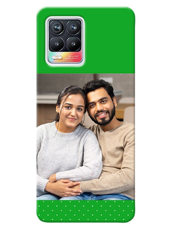 Custom Realme 8 4G Personalised mobile covers: Green Pattern Design