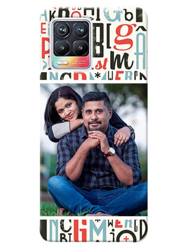 Custom Realme 8 4G custom mobile phone covers: Alphabet Design