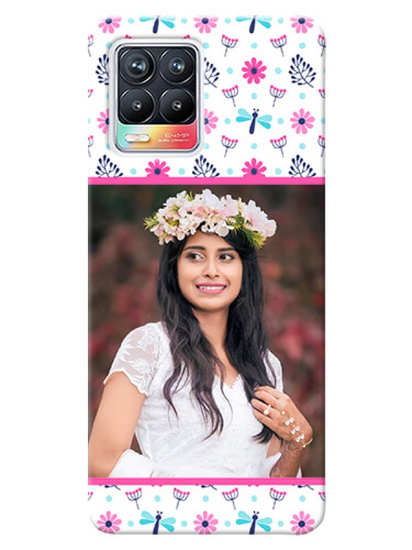 Custom Realme 8 4G Mobile Covers: Colorful Flower Design