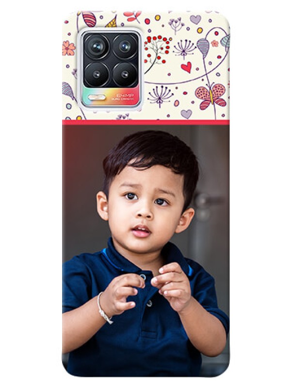 Custom Realme 8 4G phone back covers: Premium Floral Design