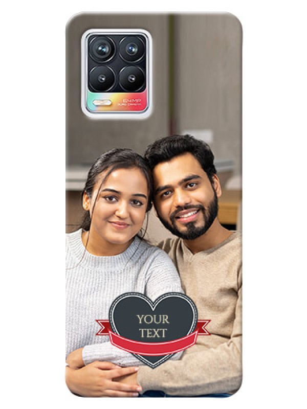 Custom Realme 8 4G mobile back covers online: Just Married Couple Design