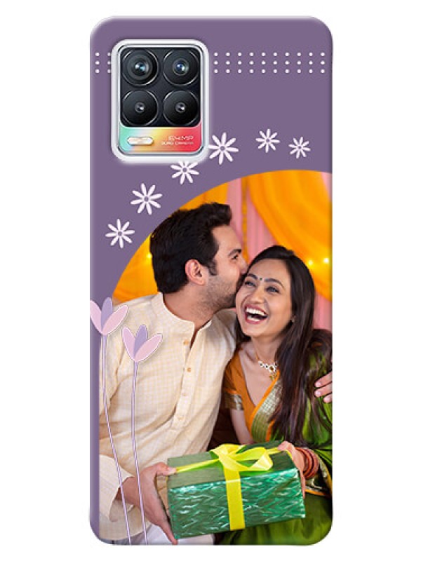 Custom Realme 8 4G Phone covers for girls: lavender flowers design 