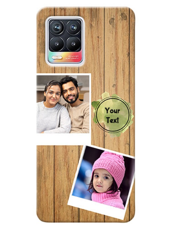 Custom Realme 8 4G Custom Mobile Phone Covers: Wooden Texture Design