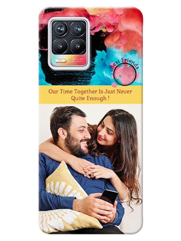 Custom Realme 8 4G Mobile Cases: Quote with Acrylic Painting Design