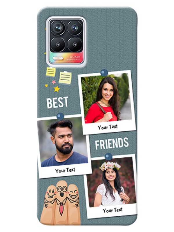 Custom Realme 8 4G Mobile Cases: Sticky Frames and Friendship Design