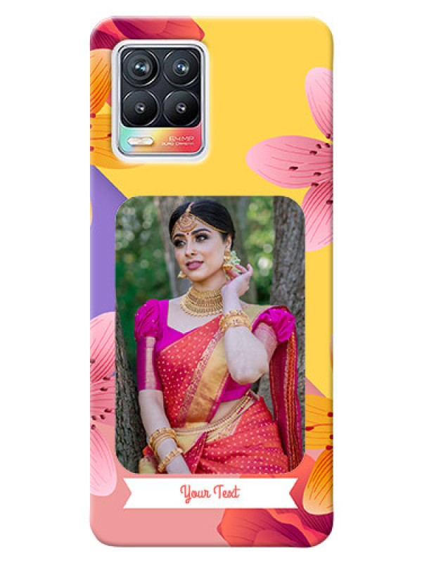 Custom Realme 8 4G Mobile Covers: 3 Image With Vintage Floral Design