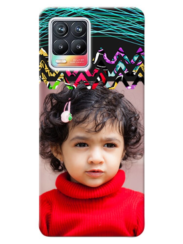 Custom Realme 8 4G personalized phone covers: Neon Abstract Design