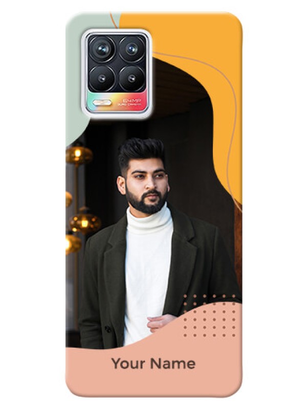 Custom Realme 8 Custom Phone Cases: Tri-coloured overlay design