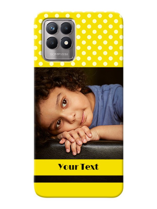 Custom Realme 8i Custom Mobile Covers: Bright Yellow Case Design
