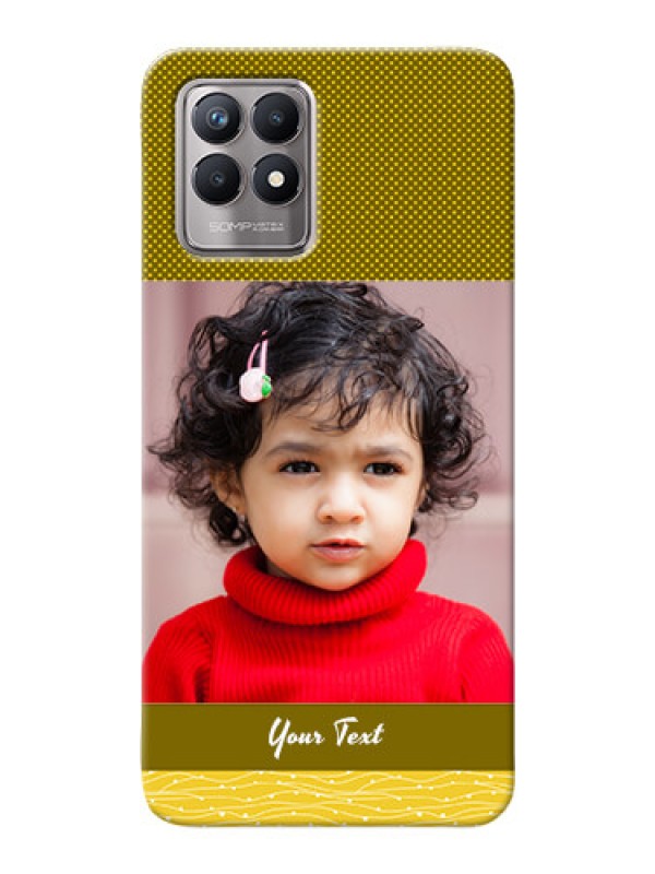 Custom Realme 8i custom mobile back covers: Simple Green Color Design