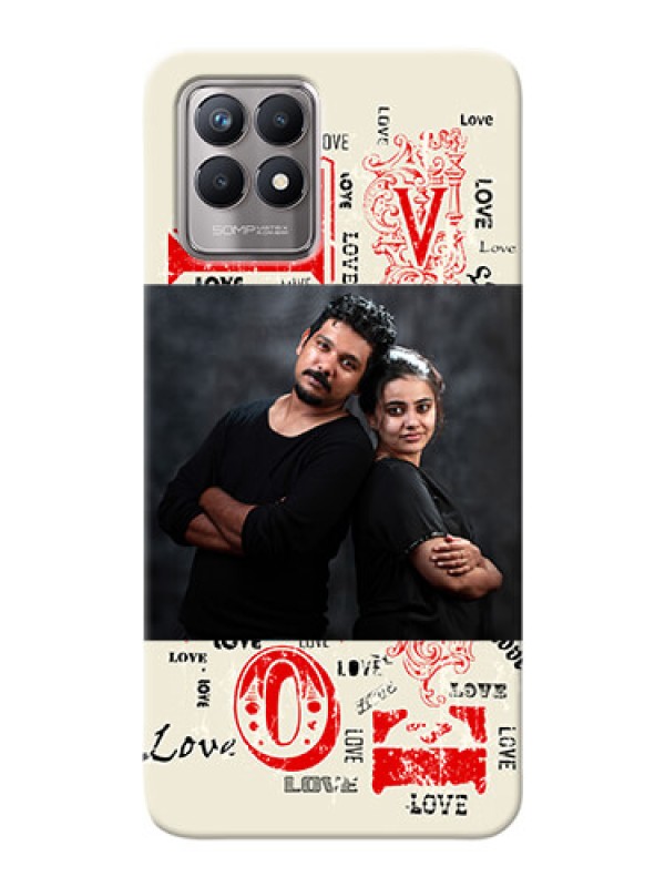 Custom Realme 8i mobile cases online: Trendy Love Design Case