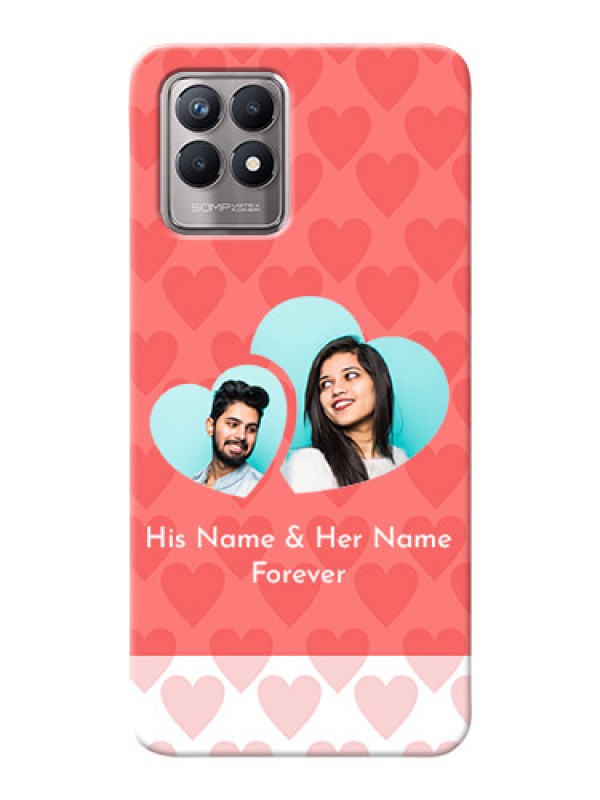 Custom Realme 8i personalized phone covers: Couple Pic Upload Design