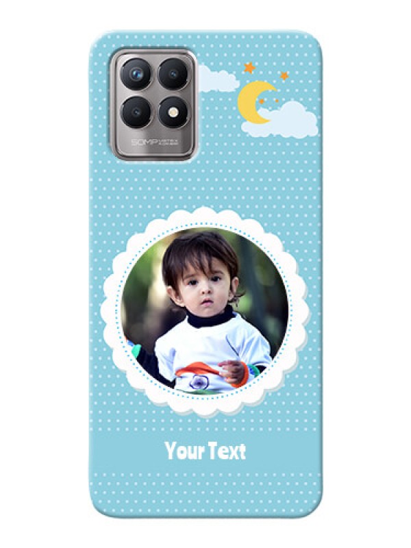 Custom Realme 8i mobile cases online: violet Pattern Design