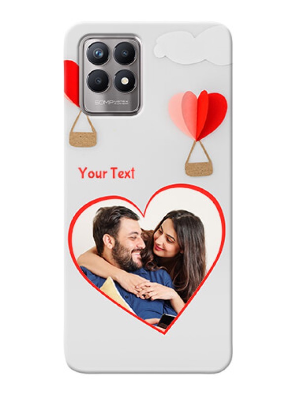 Custom Realme 8i Phone Covers: Parachute Love Design