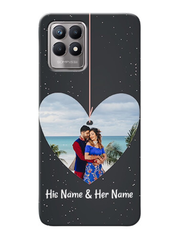 Custom Realme 8i custom phone cases: Hanging Heart Design