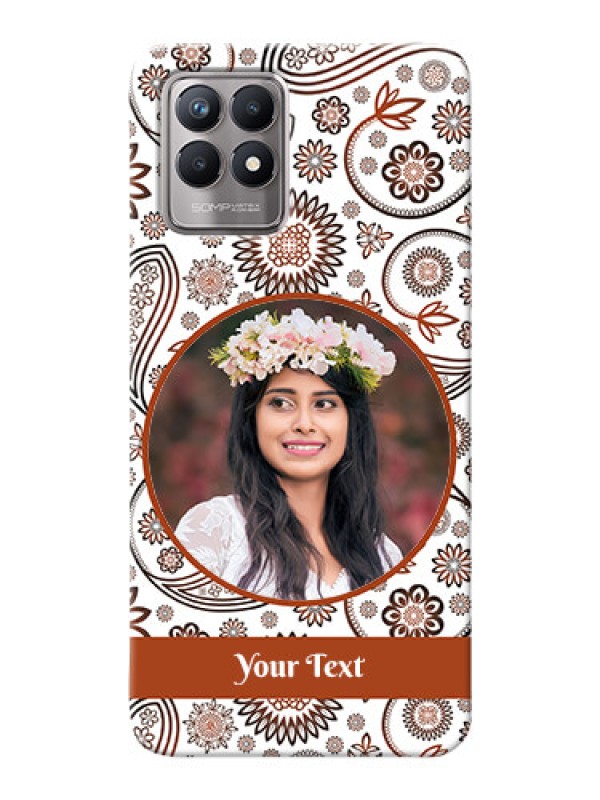 Custom Realme 8i phone cases online: Abstract Floral Design 