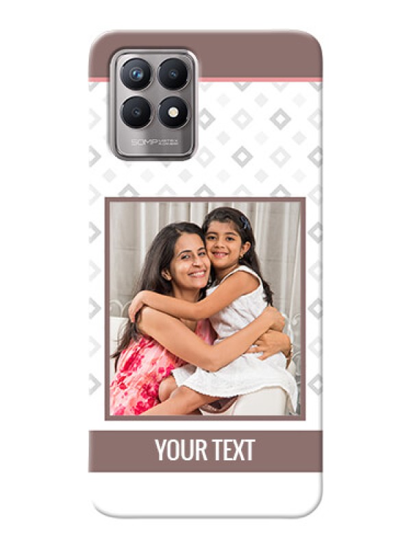 Custom Realme 8i custom back covers: Simple Diamond Design