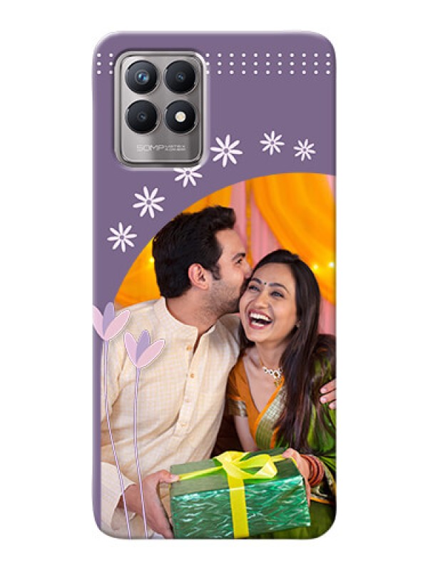 Custom Realme 8i Phone covers for girls: lavender flowers design 