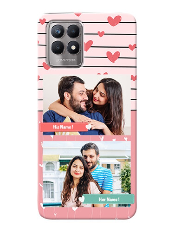 Custom Realme 8i custom mobile covers: Photo with Heart Design