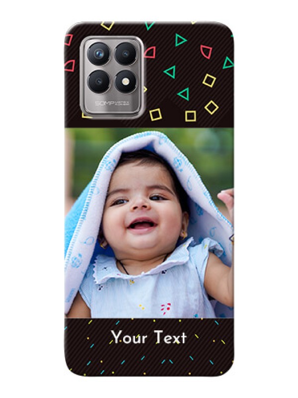 Custom Realme 8i custom mobile cases with confetti birthday design