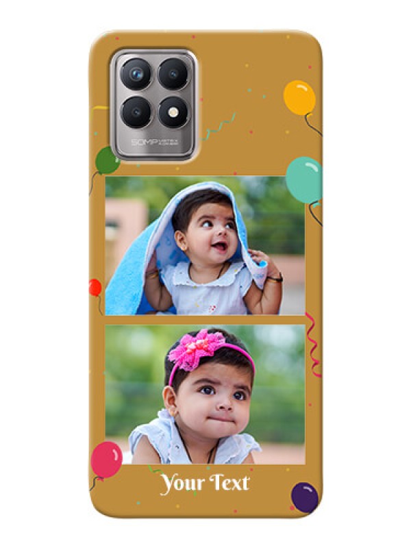 Custom Realme 8i Phone Covers: Image Holder with Birthday Celebrations Design