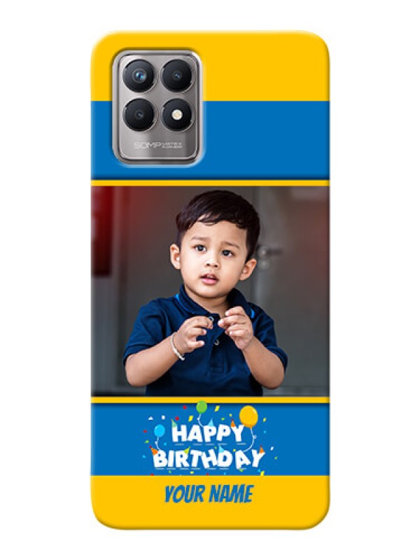 Custom Realme 8i Mobile Back Covers Online: Birthday Wishes Design