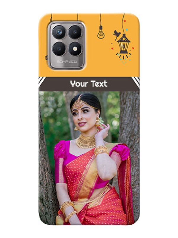 Custom Realme 8i custom back covers with Family Picture and Icons 