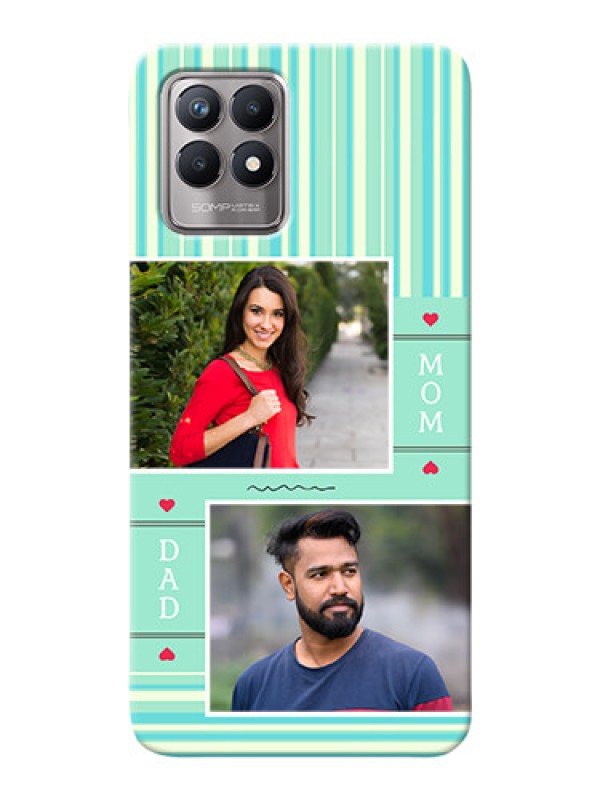 Custom Realme 8i custom mobile phone covers: Mom & Dad Pic Design