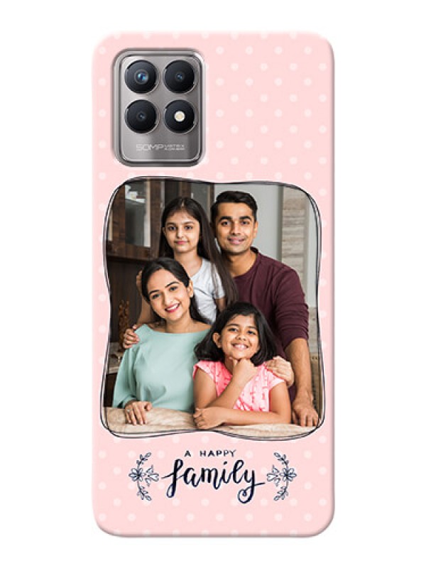 Custom Realme 8i Personalized Phone Cases: Family with Dots Design