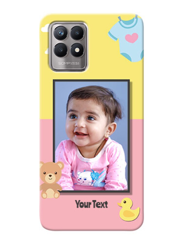 Custom Realme 8i Back Covers: Kids 2 Color Design